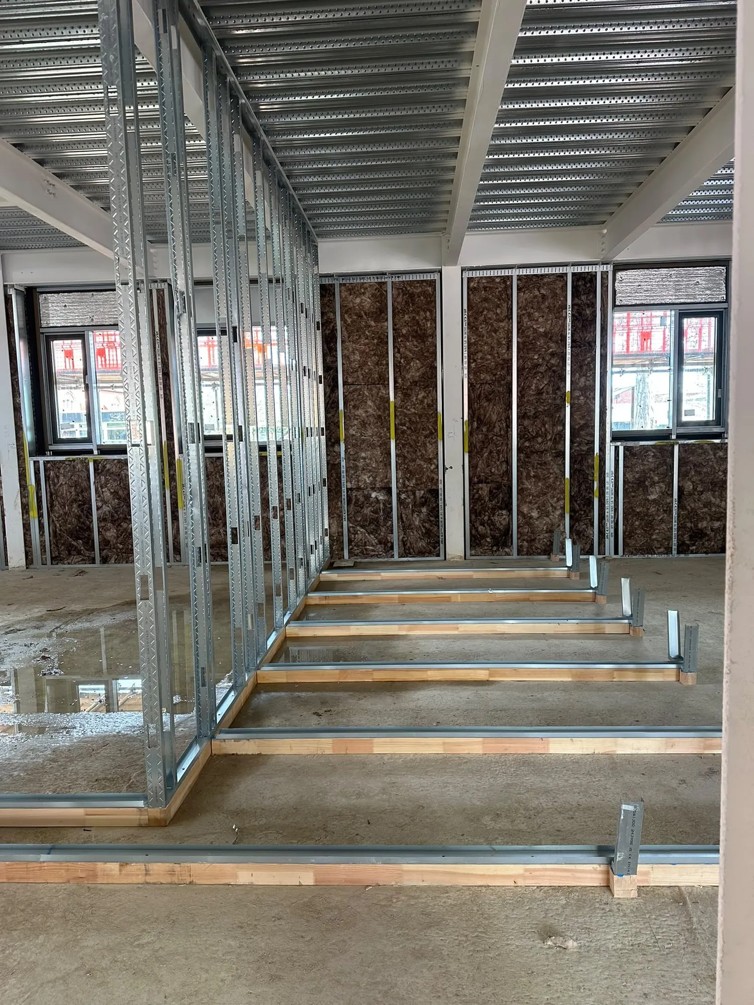 Metal stud framing on one of our sites (5 of 7)
