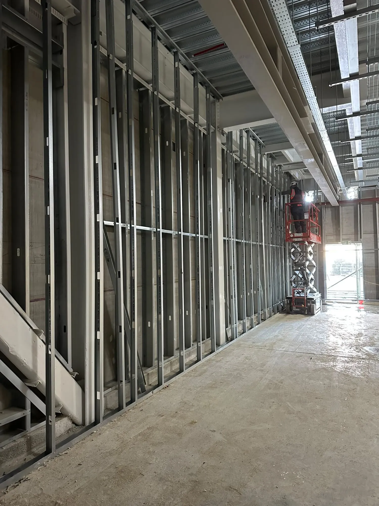 Metal stud framing on one of our sites (6 of 7)