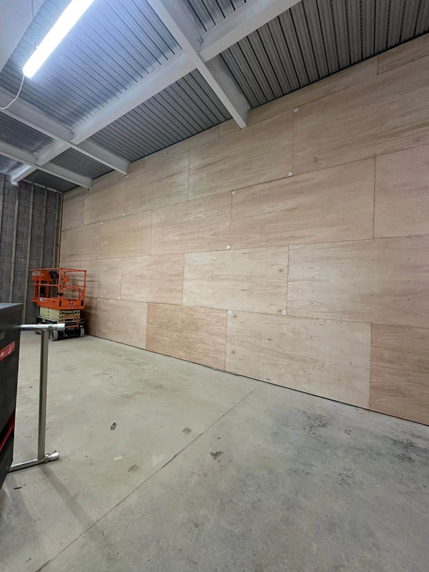 Timber and plywood lining on one of our sites (2 of 4)