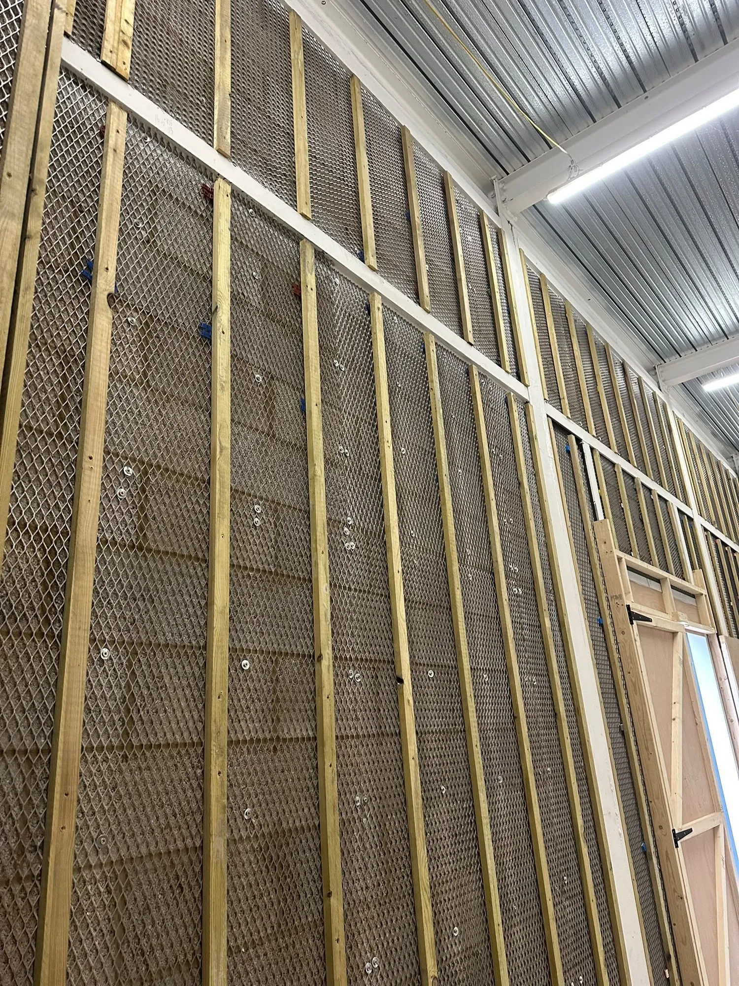 Timber and plywood lining on one of our sites (3 of 4)